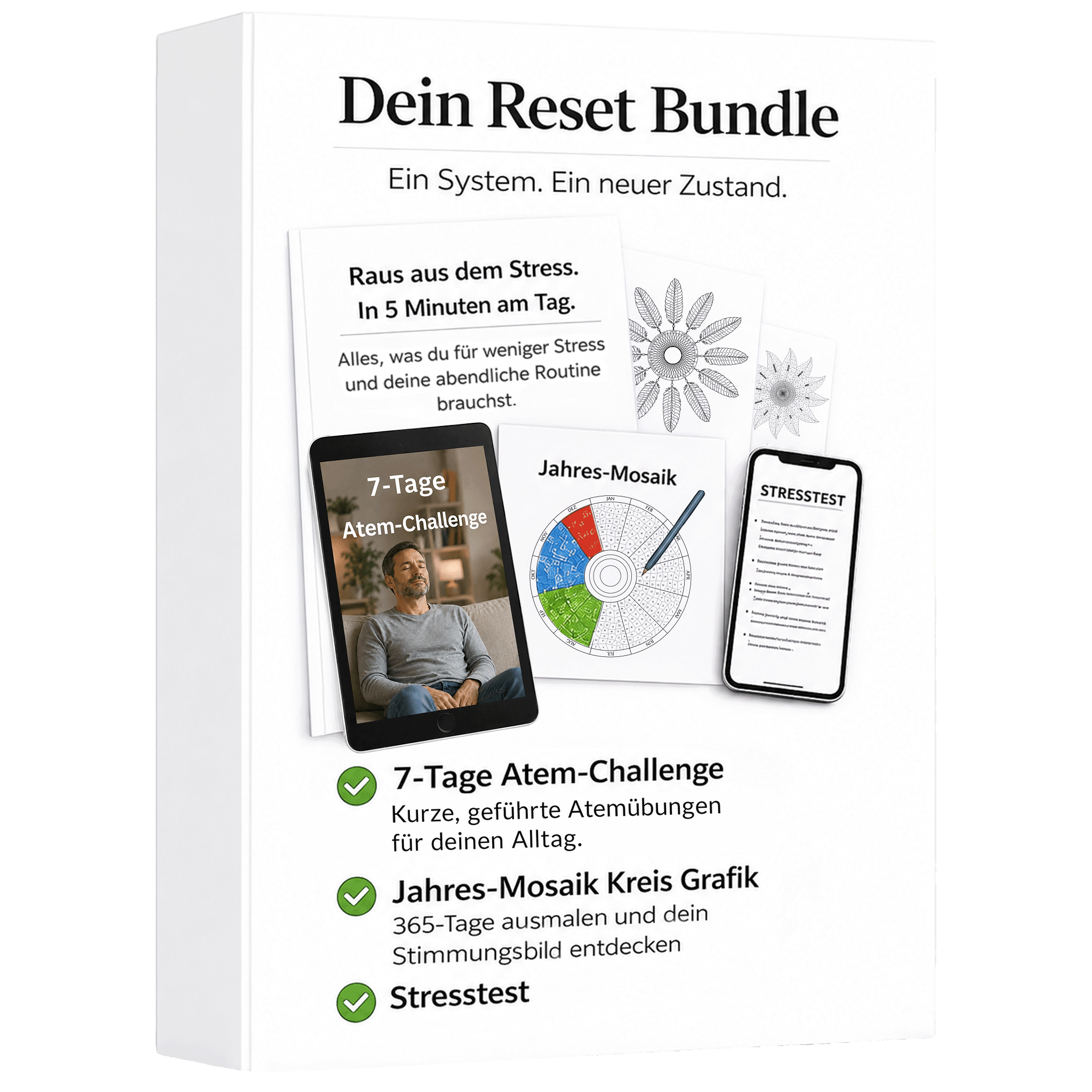 Dein Reset Bundle (inkl. 7-Tage Atem Challenge & Jahres-Mosaik & Stresstest)