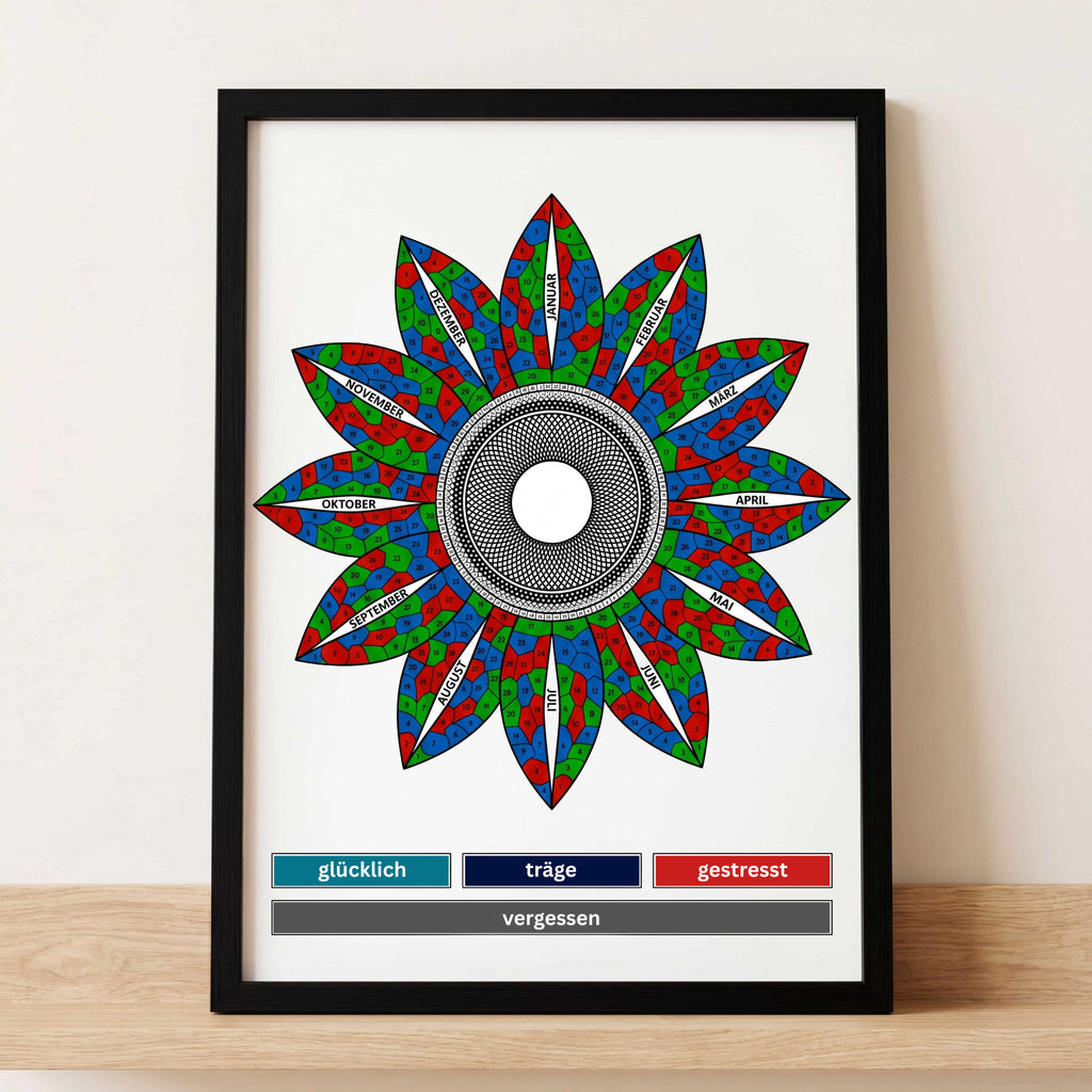 Jahresmosaik (Motiv: Sonnenblume)