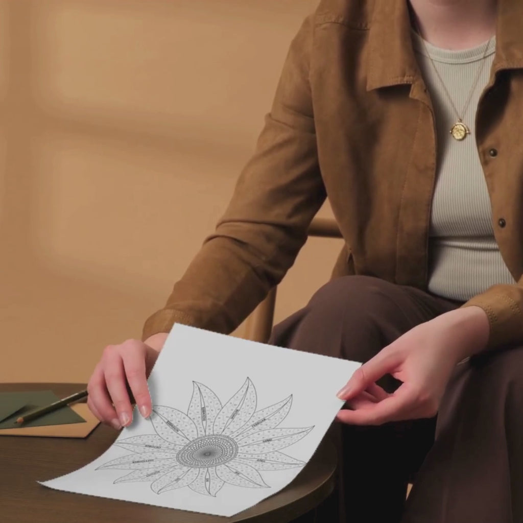 Jahresmosaik (Motiv: Gänseblume)